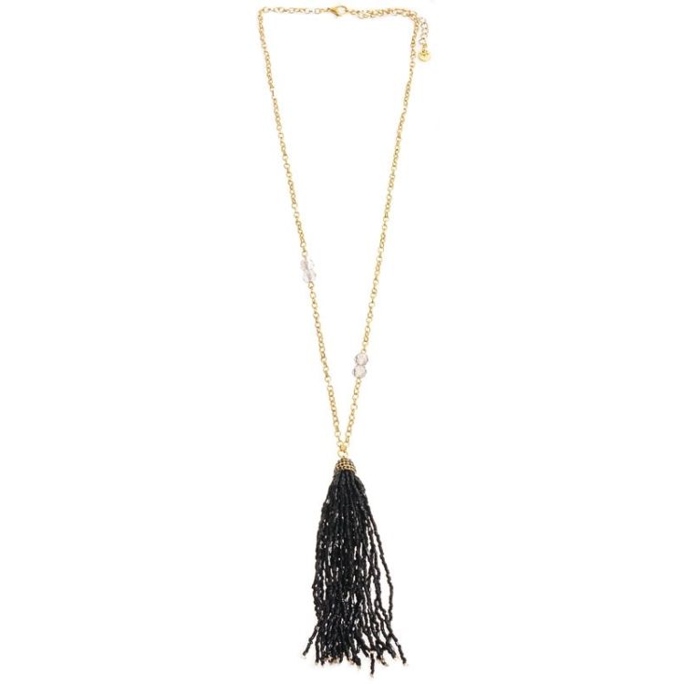 COLLAR LARGO COLG. FLECO ABALORIOS