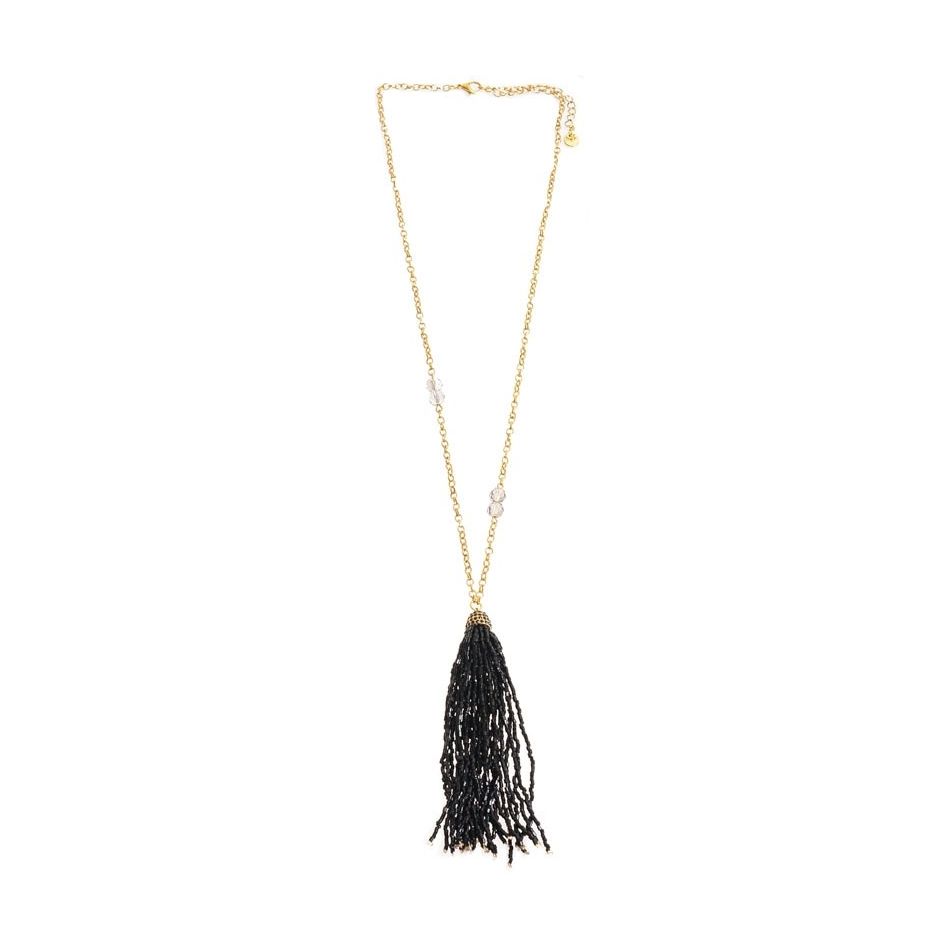 COLLAR LARGO COLG. FLECO ABALORIOS