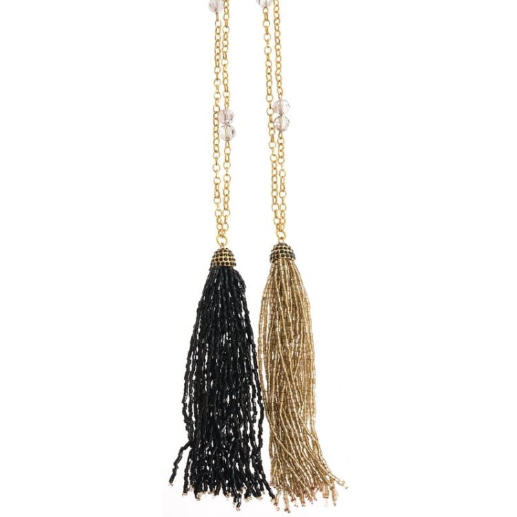 COLLAR LARGO COLG. FLECO ABALORIOS 2