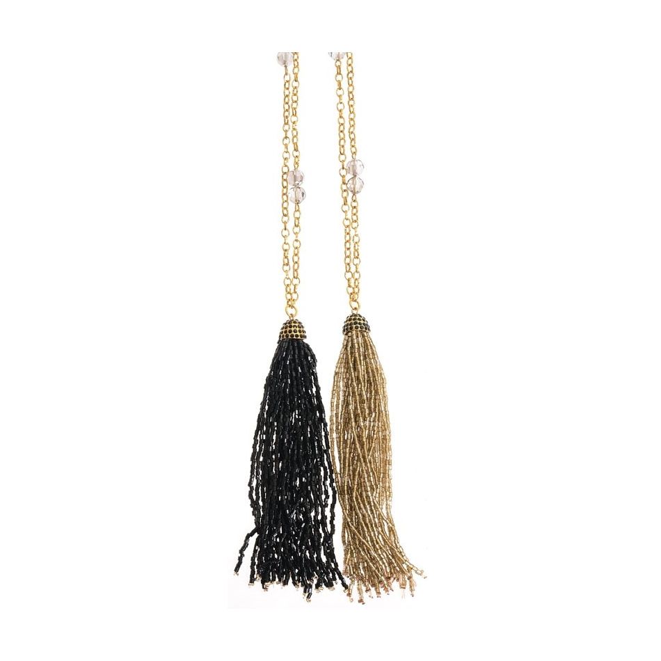 COLLAR LARGO COLG. FLECO ABALORIOS
