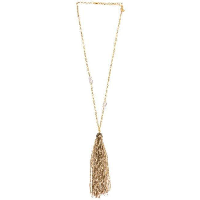 COLLAR LARGO COLG. FLECO ABALORIOS