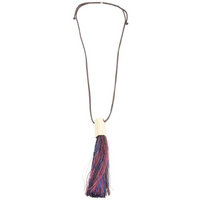 LONG PENDANT NECKLACE FRINGE