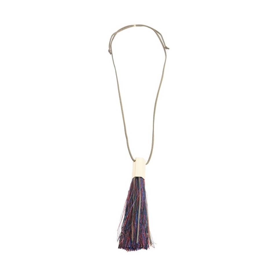 LONG PENDANT NECKLACE FRINGE