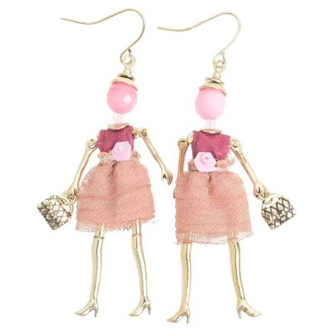 DOLL PENDANT EARRINGS