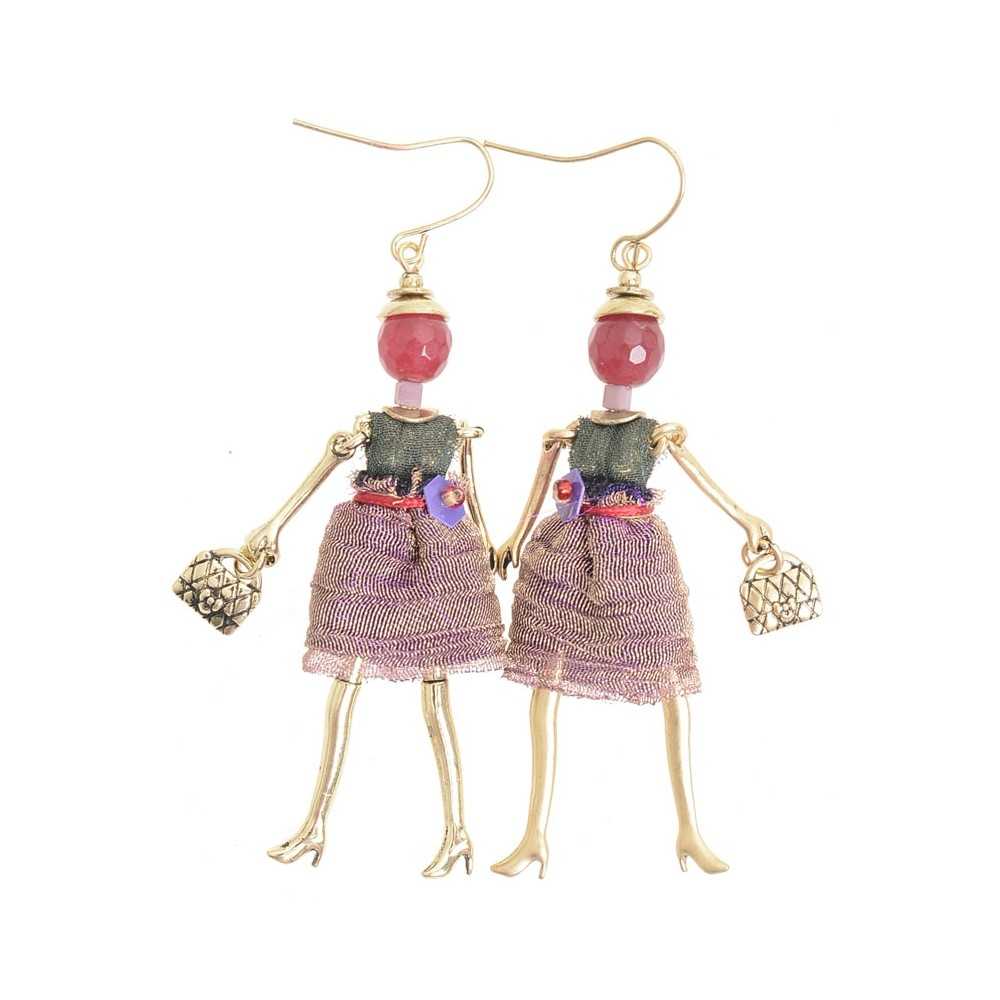 DOLL PENDANT EARRINGS