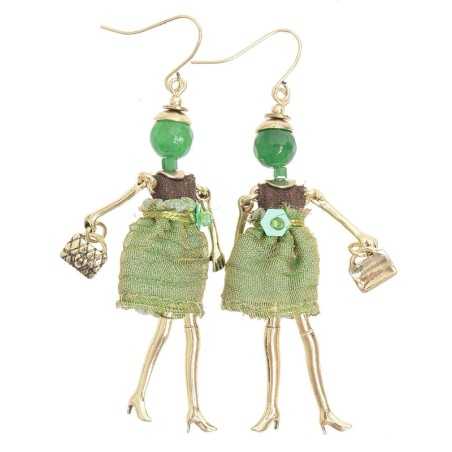 DOLL PENDANT EARRINGS