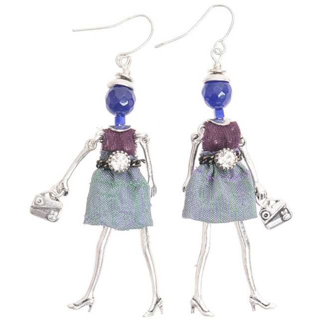 DOLL PENDANT EARRINGS