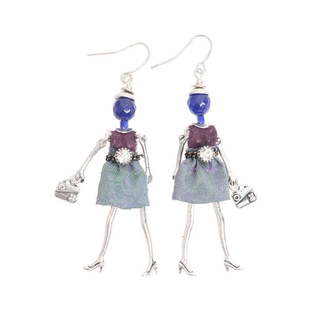 DOLL PENDANT EARRINGS