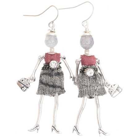 DOLL PENDANT EARRINGS