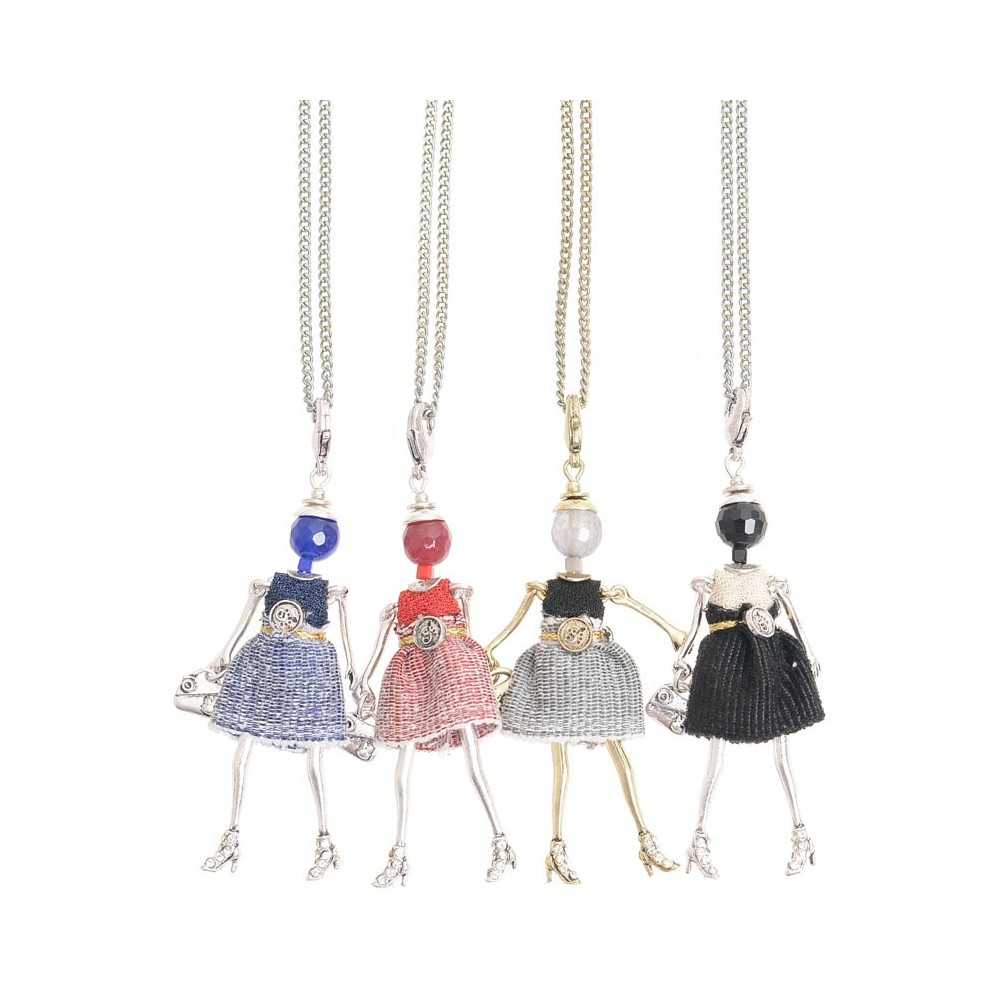 LONG PENDANT NECKLACE MINI DOLL