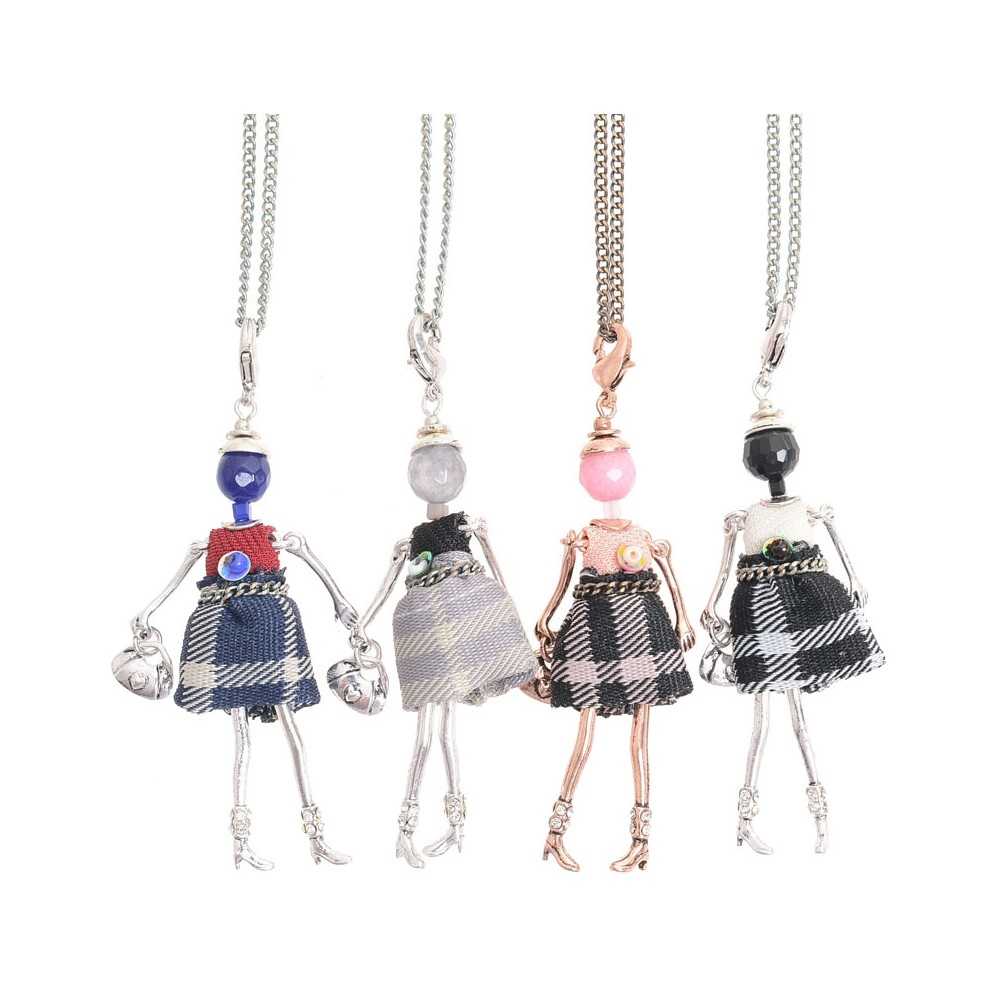 LONG PENDANT NECKLACE MINI DOLL