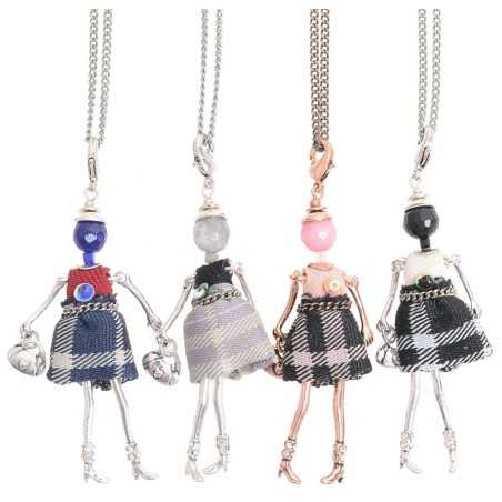 LONG PENDANT NECKLACE MINI DOLL