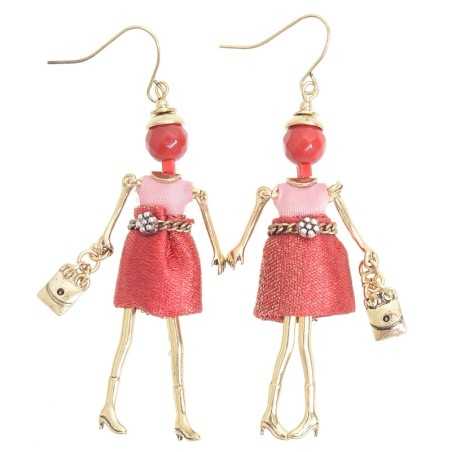 DOLL PENDANT EARRINGS