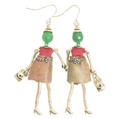 DOLL PENDANT EARRINGS