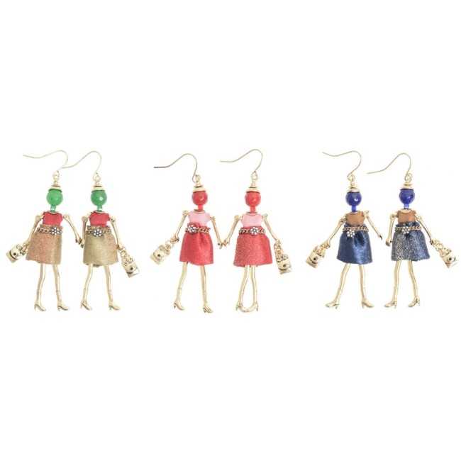 DOLL PENDANT EARRINGS