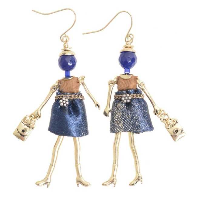 DOLL PENDANT EARRINGS