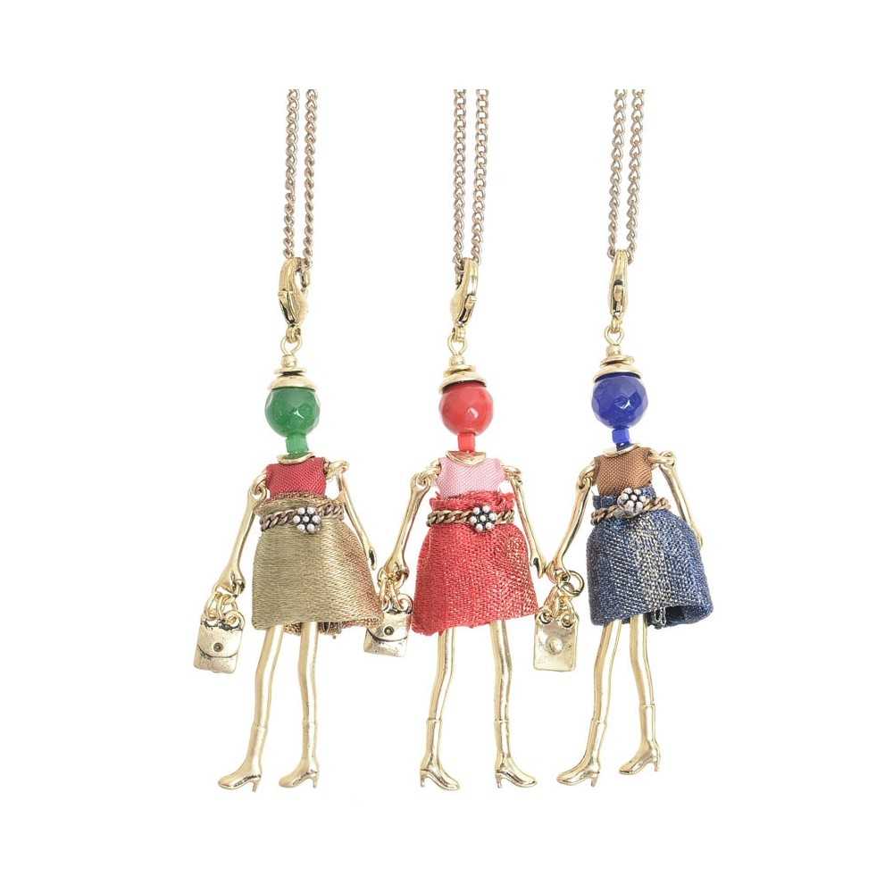 LONG PENDANT NECKLACE MINI DOLL