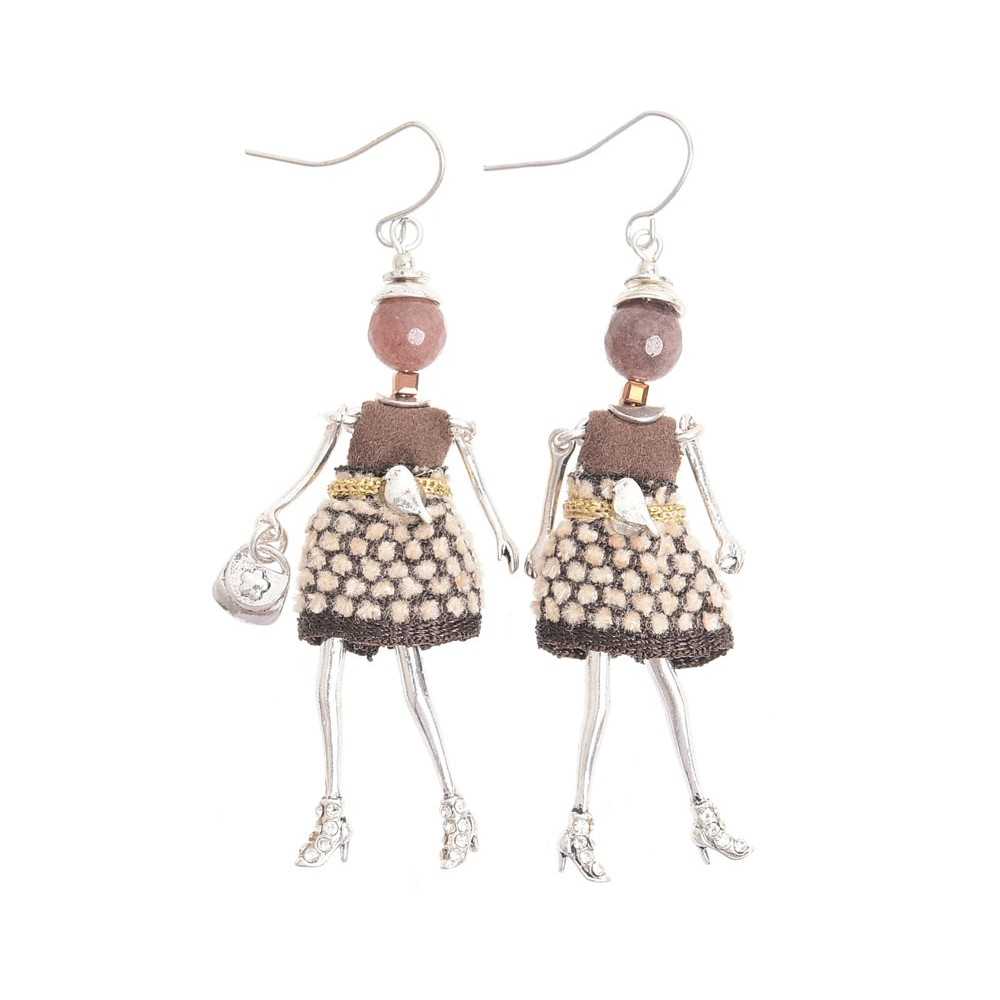 DOLL PENDANT EARRINGS