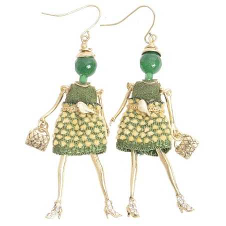 DOLL PENDANT EARRINGS