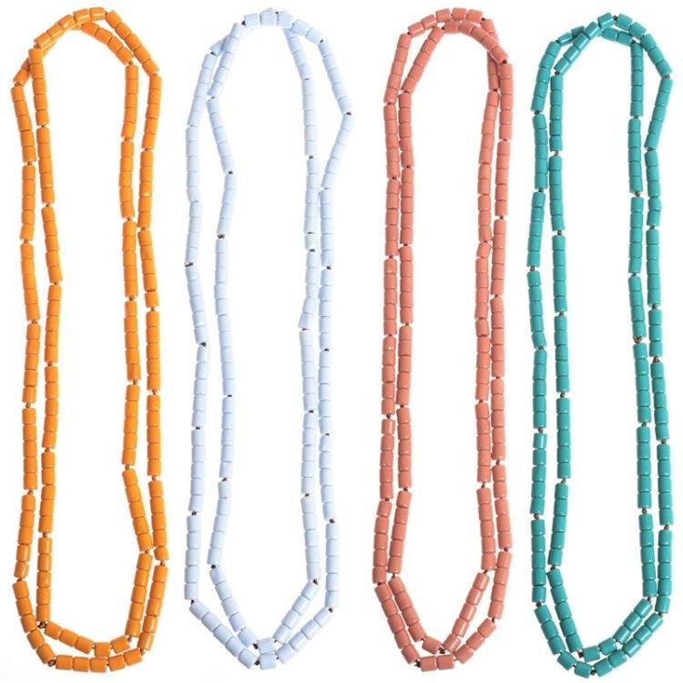 RESIN BEADS LONG NECKLACE 1.2M 2