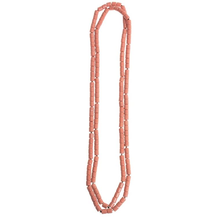 RESIN BEADS LONG NECKLACE 1.2M