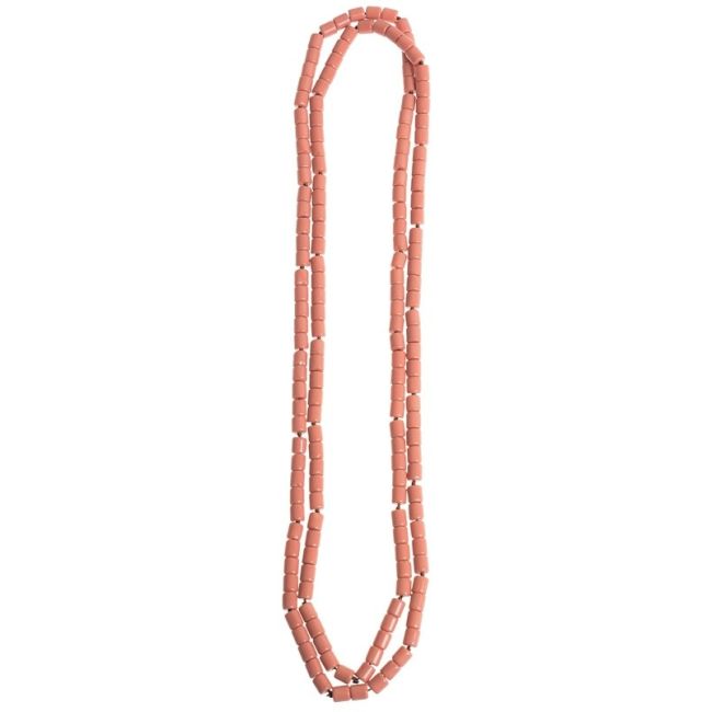 COLLAR LARGO CUENTAS RESINA 1.2M