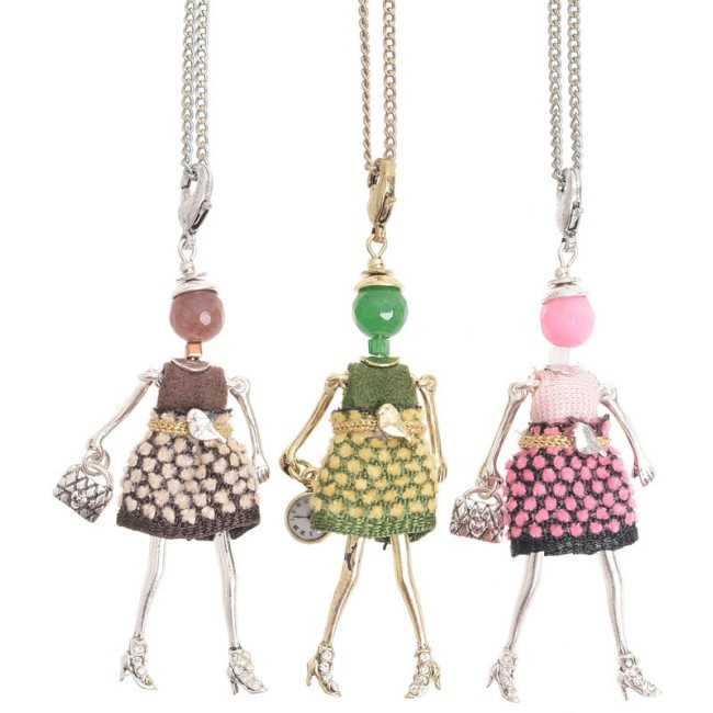 LONG PENDANT NECKLACE MINI DOLL