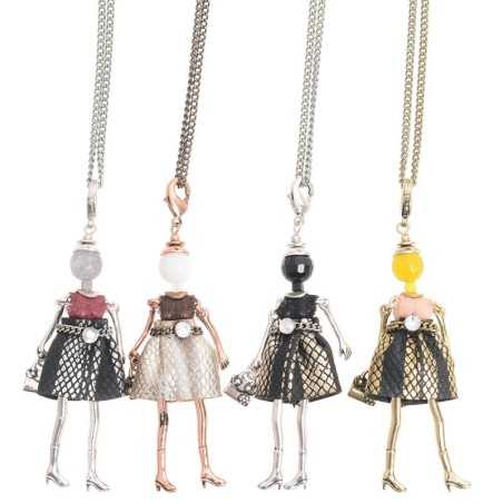 LONG PENDANT NECKLACE MINI DOLL