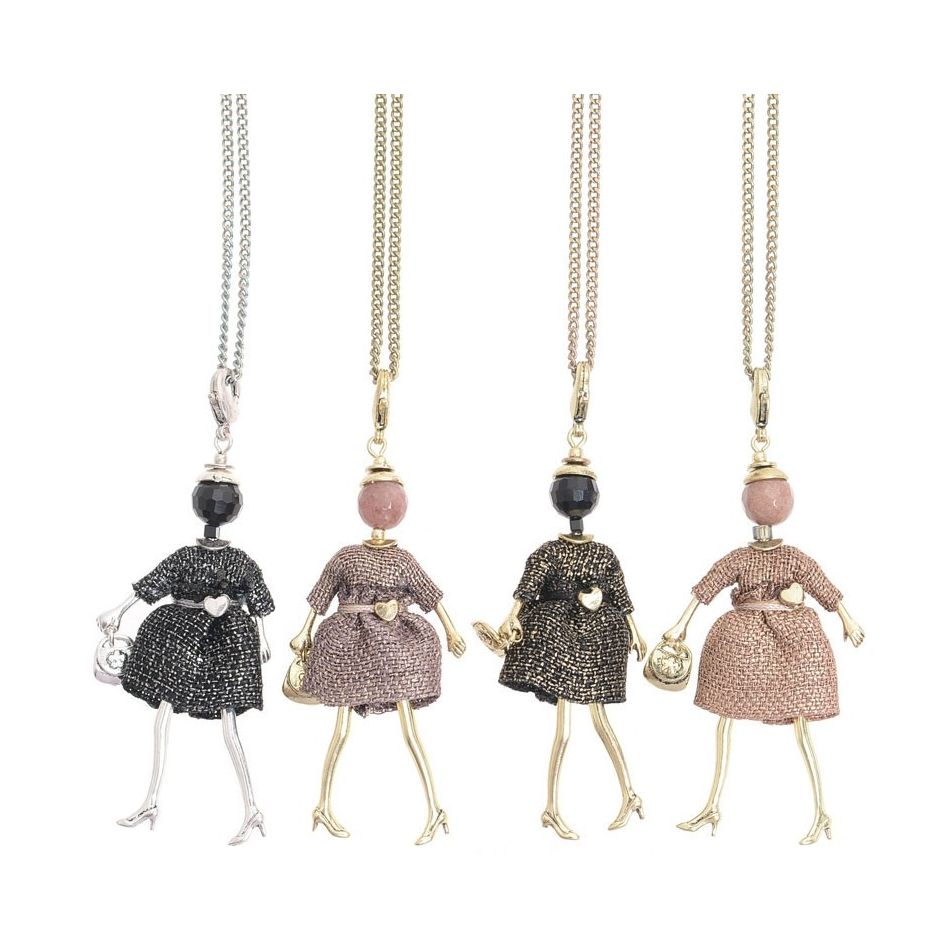 LONG PENDANT NECKLACE MINI DOLL
