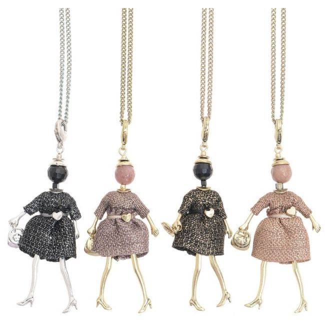 LONG PENDANT NECKLACE MINI DOLL