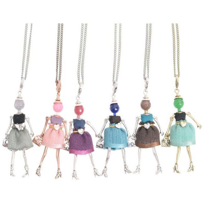 LONG PENDANT NECKLACE MINI DOLL