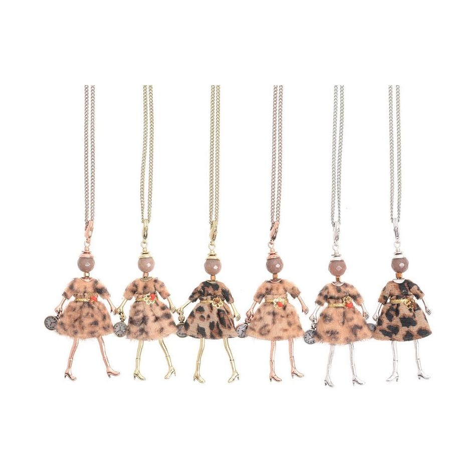 LONG PENDANT NECKLACE MINI DOLL