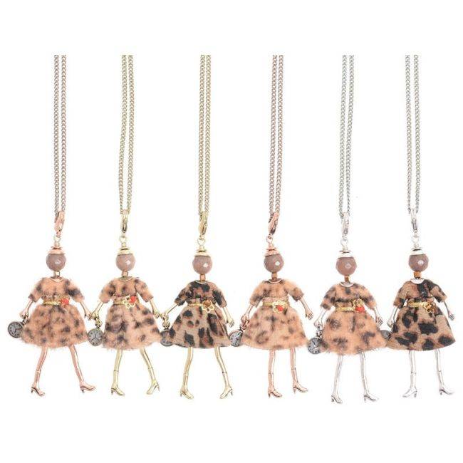 LONG PENDANT NECKLACE MINI DOLL