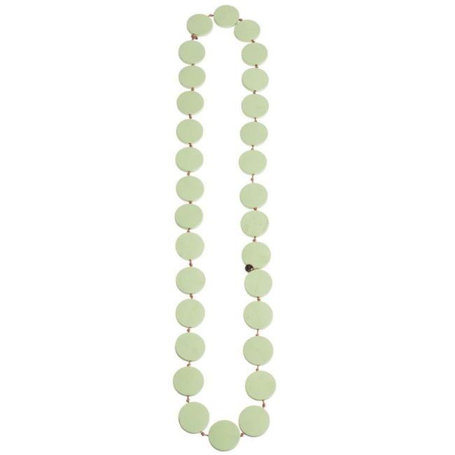 COLLAR LARGO CUENTAS MADERA