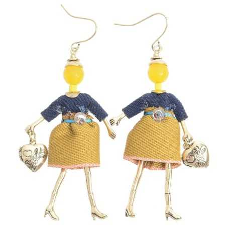 DOLL PENDANT EARRINGS