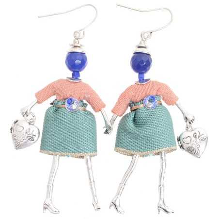 DOLL PENDANT EARRINGS