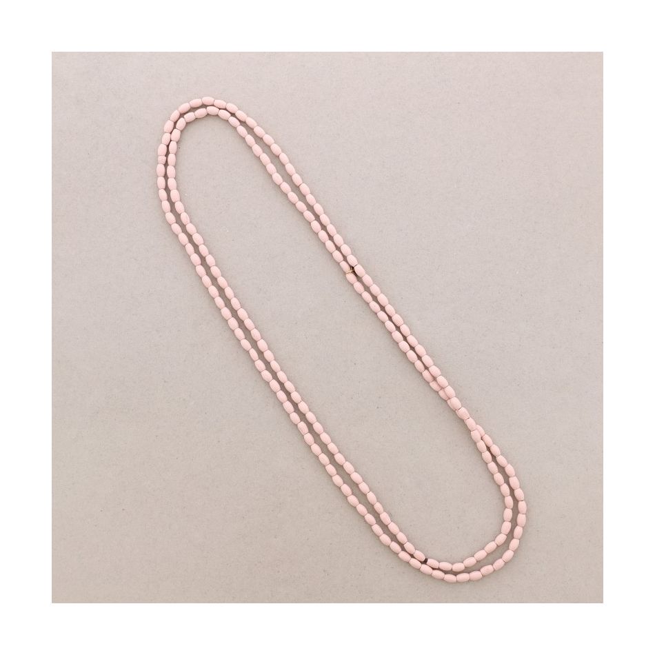 LONG NECKLACE WITH WOODEN BEADS
