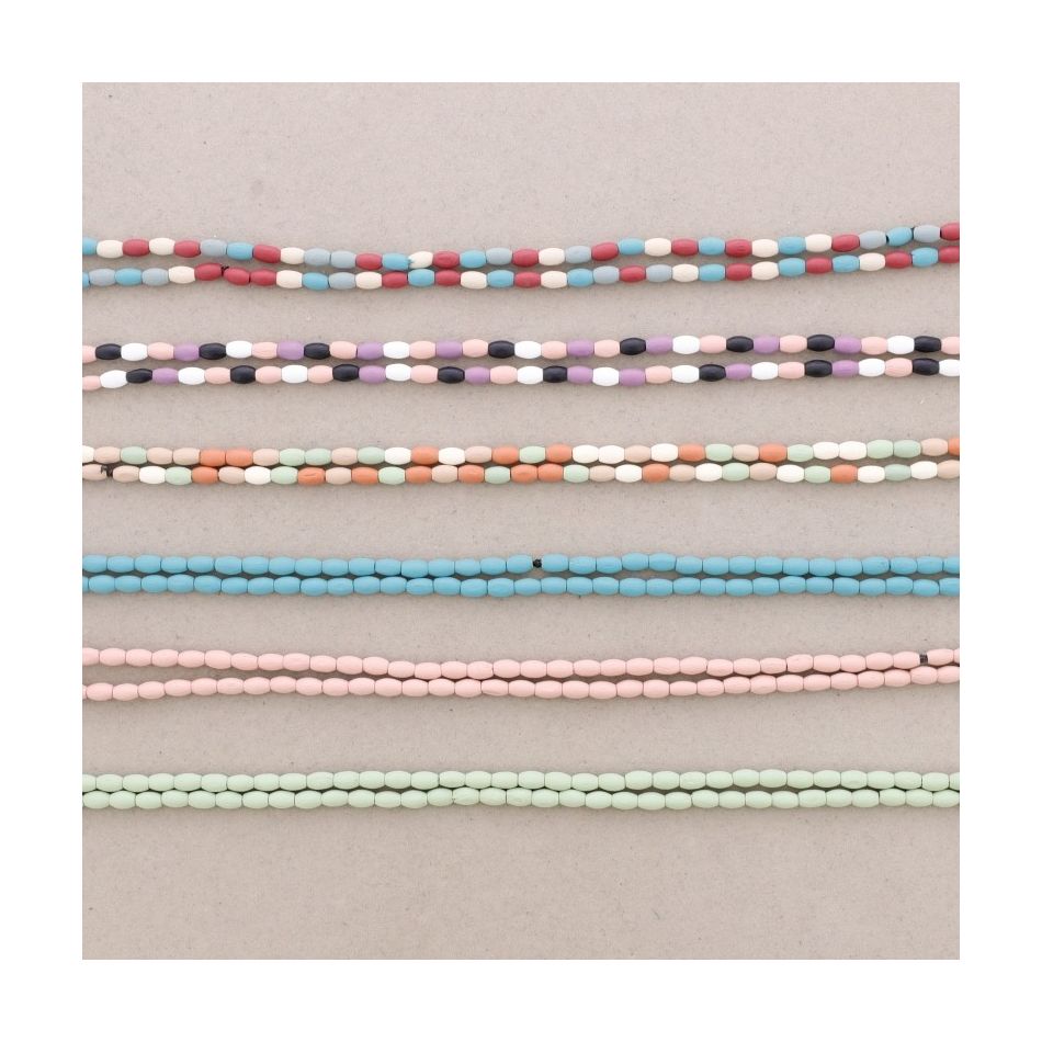 LONG NECKLACE WITH WOODEN BEADS