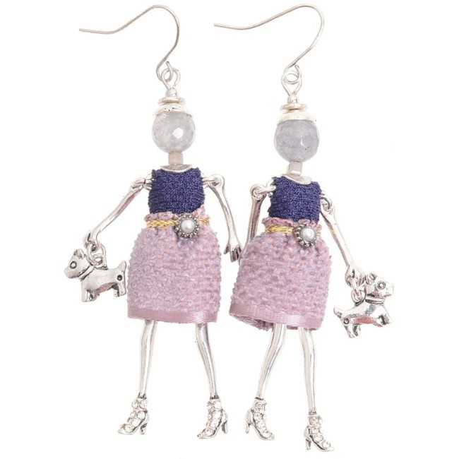 DOLL PENDANT EARRINGS
