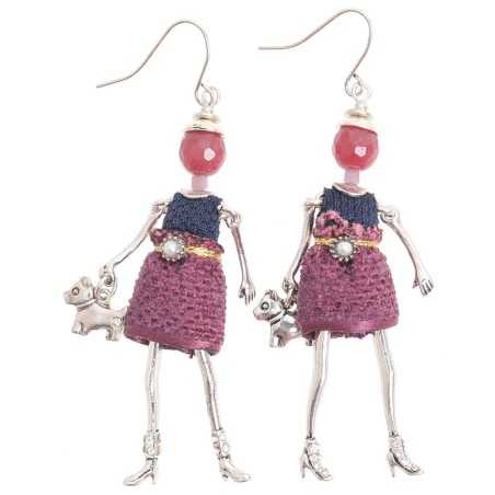 DOLL PENDANT EARRINGS