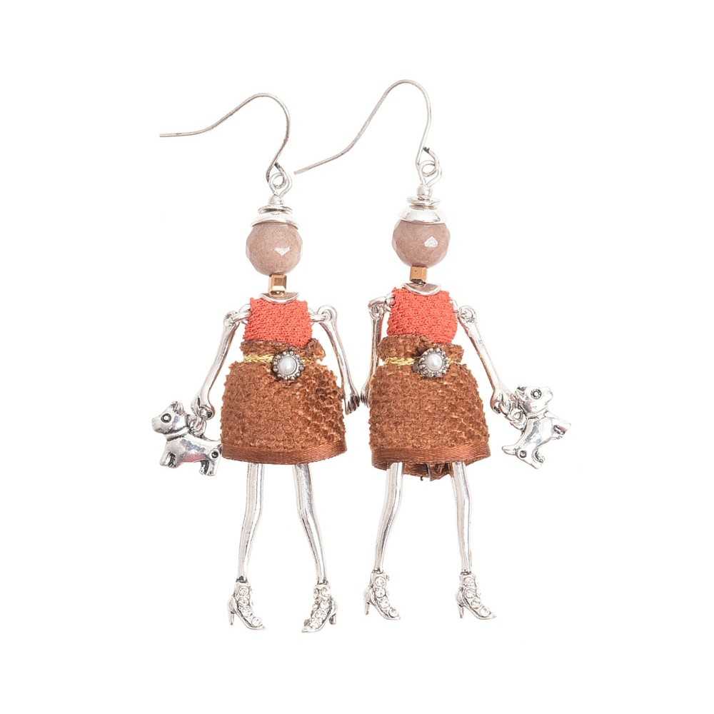 DOLL PENDANT EARRINGS