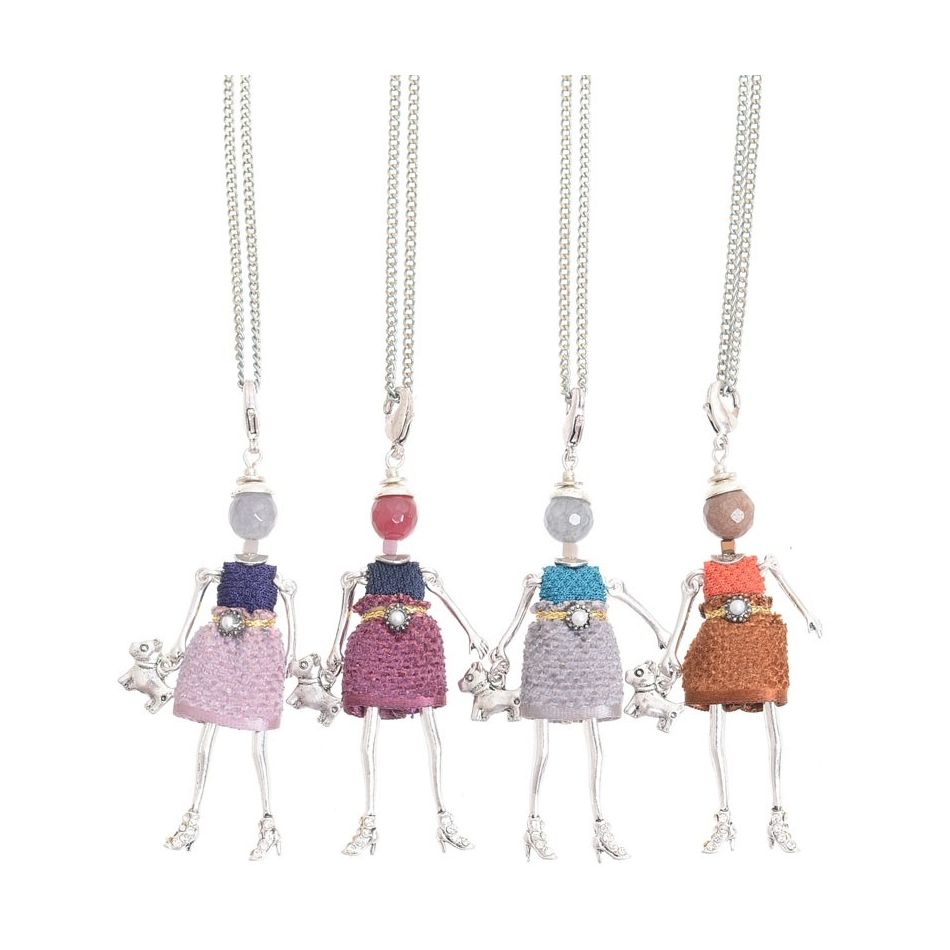 LONG PENDANT NECKLACE MINI DOLL