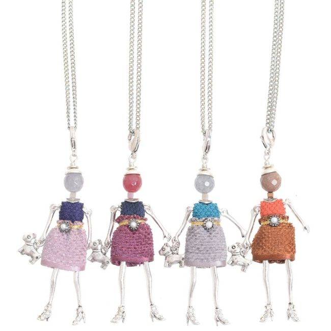 LONG PENDANT NECKLACE MINI DOLL