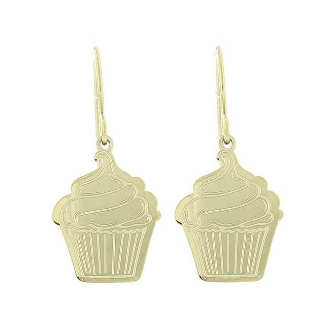 PENDIENTES ACERO MUFFIN