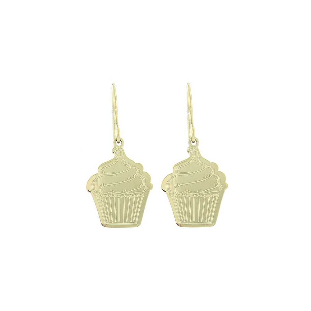 PENDIENTES ACERO MUFFIN