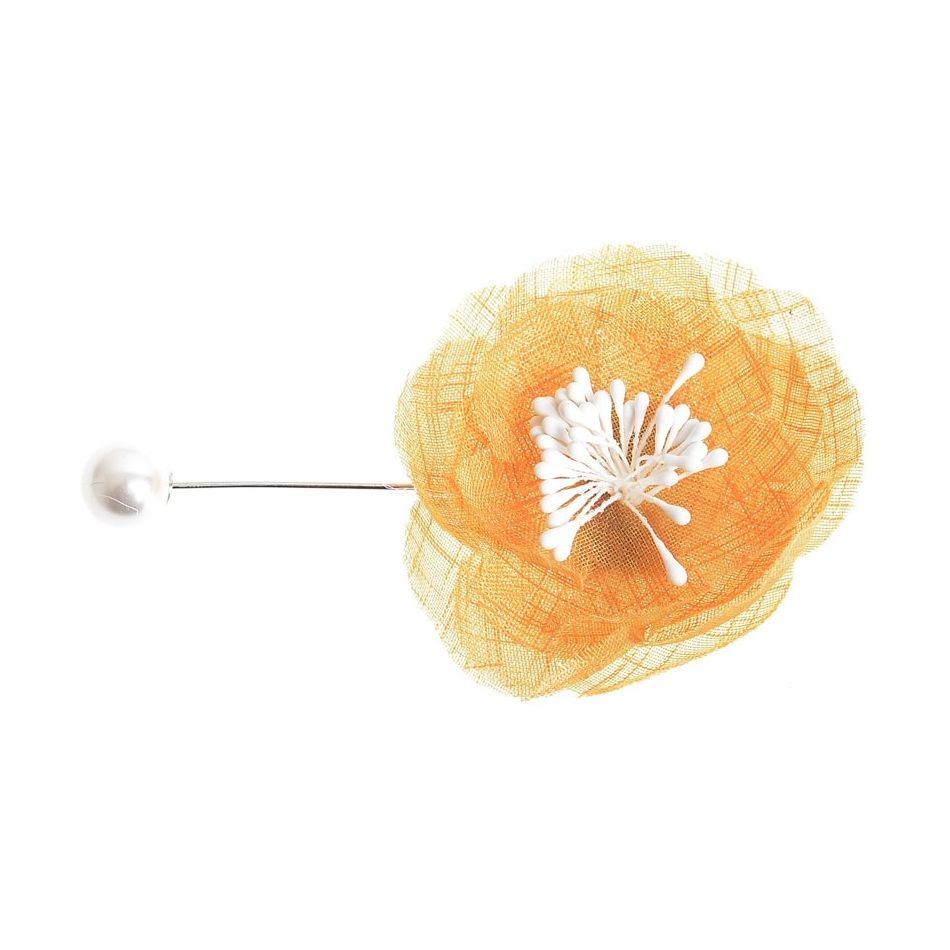PEARL FLOWER NEEDLE BROOCH