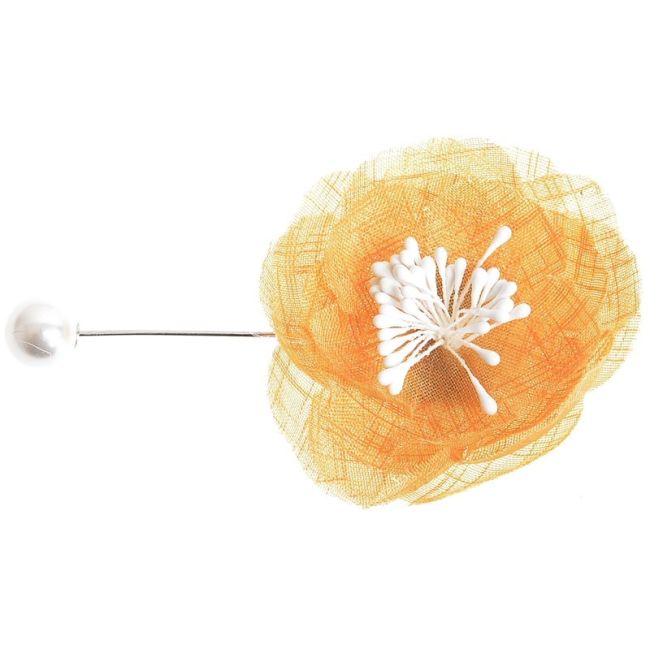 PEARL FLOWER NEEDLE BROOCH