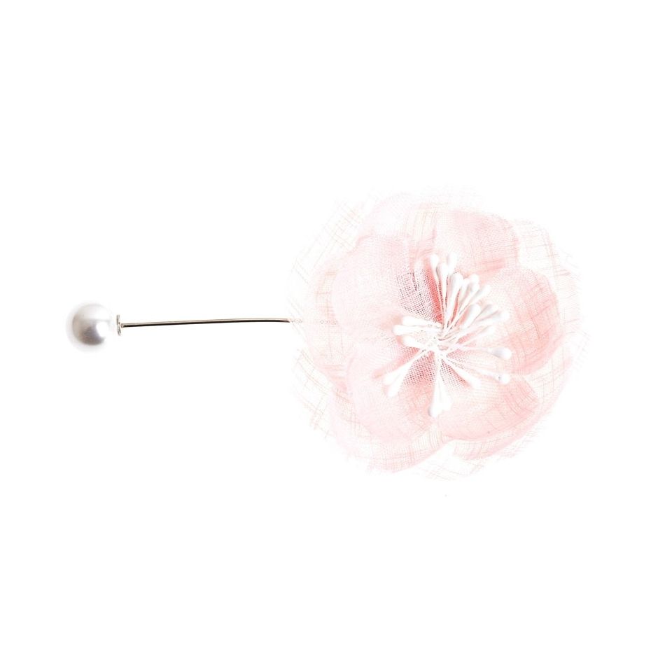 BROCHE AGUJA FLOR PERLA