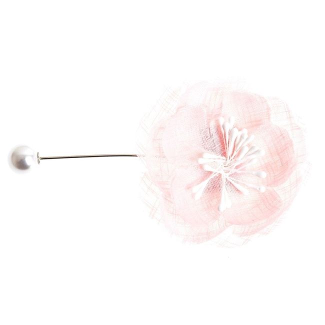 BROCHE AGUJA FLOR PERLA