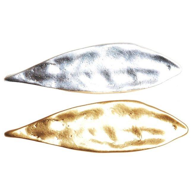 BROCHE HOJA METAL